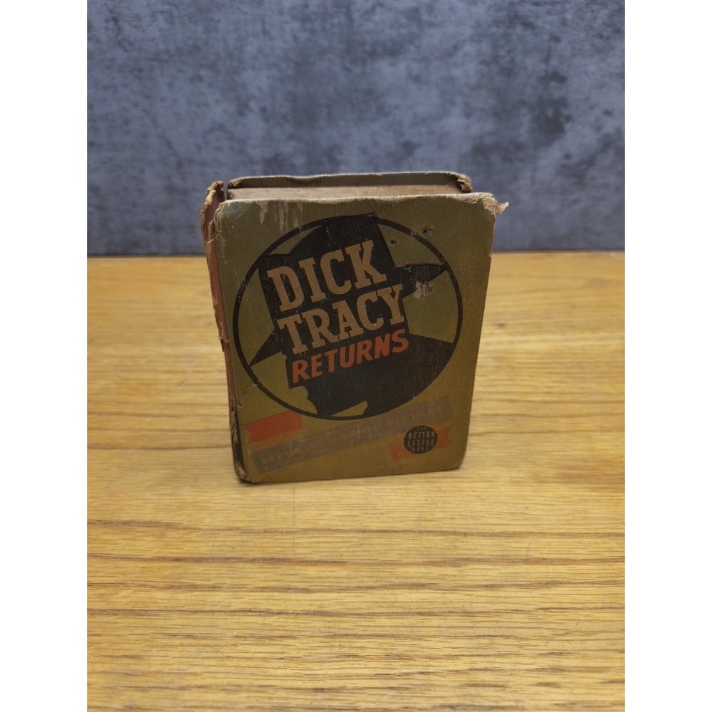Dick Tracy Returns 1939 Vintage BLB Big Better Little Book Whitman 1495 VG/Fine
